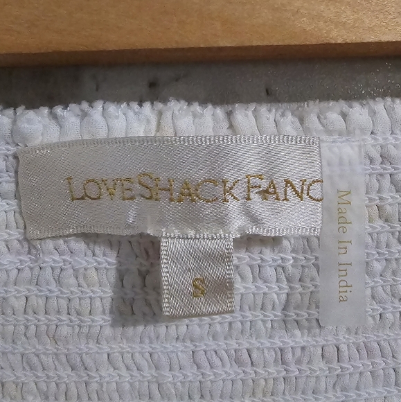 EUC LoveShackFancy Daffodil Smocked Waist Tiered Skirt size size S - Picture 7 of 7